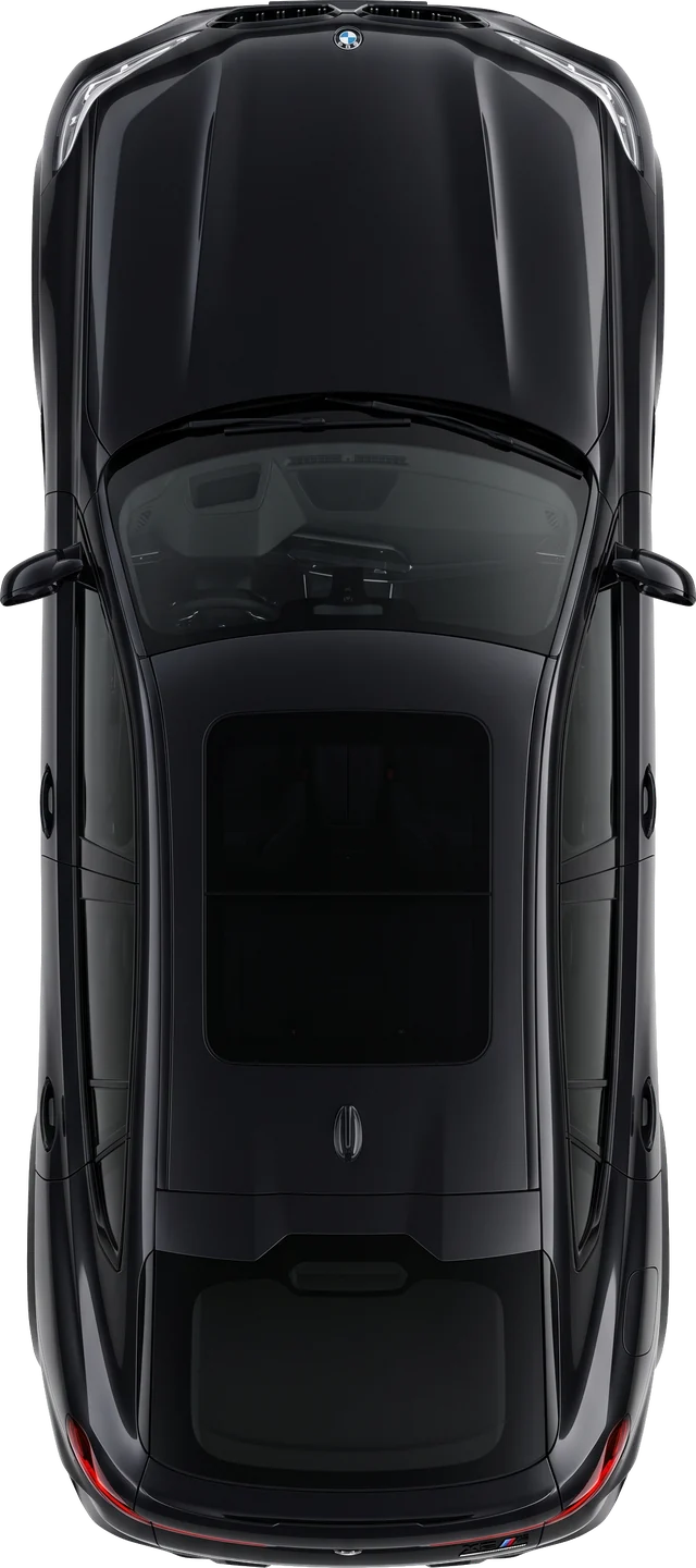 Vista superior de um BMW X6 M Competition